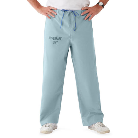 Unisex 100% Cotton Reversible Hyperbaric Drawstring Scrub Pants