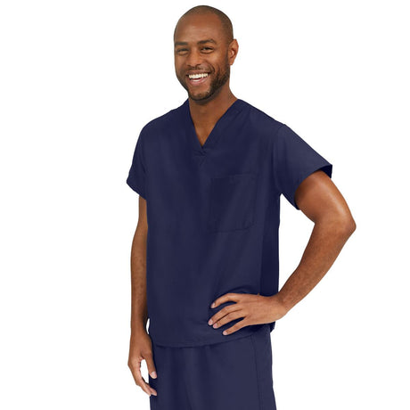 PerforMAX Unisex Reversible V-Neck Scrub Tops with 2 Pockets
