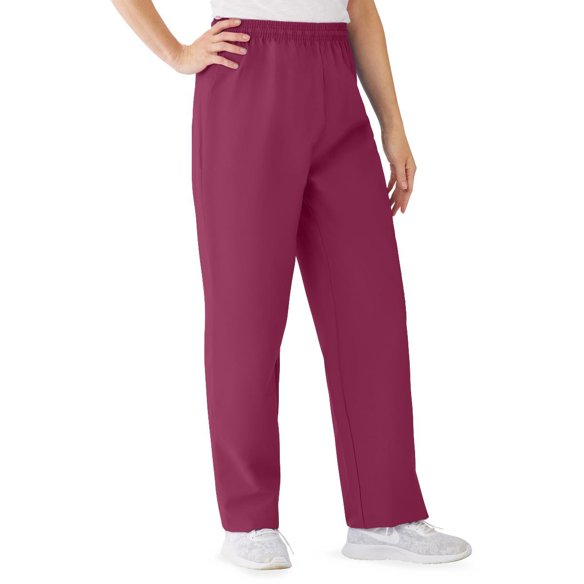 AngelStat Women's Elastic Waist Scrub Pants with Drawstring