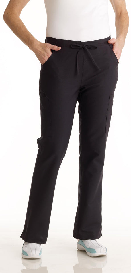 ComfortEase Women's Modern Fit Cargo Scrub Pants with 4 Pockets