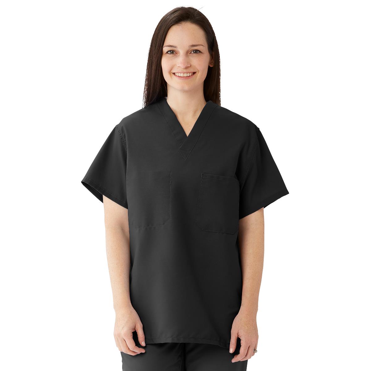 ComfortEase Unisex Reversible Scrub Tops with 2 Pockets
