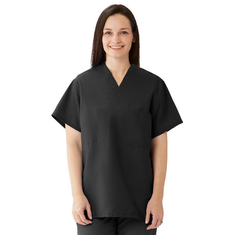 ComfortEase Unisex Reversible Scrub Tops with 2 Pockets