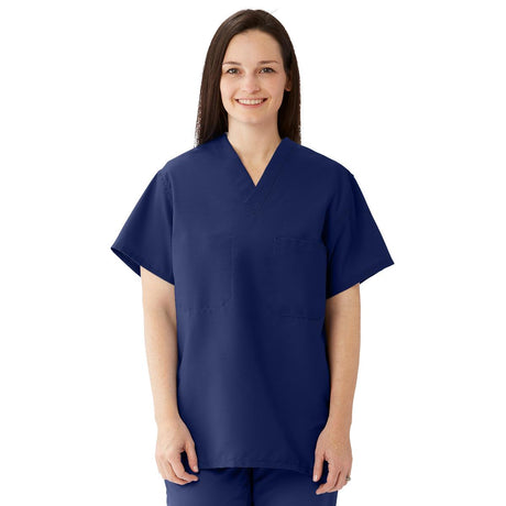 ComfortEase Unisex Reversible Scrub Tops with 2 Pockets