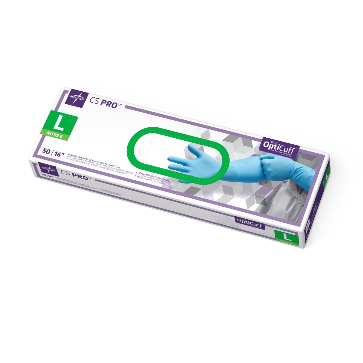 CS Pro 16" Cuff Nitrile Exam Gloves