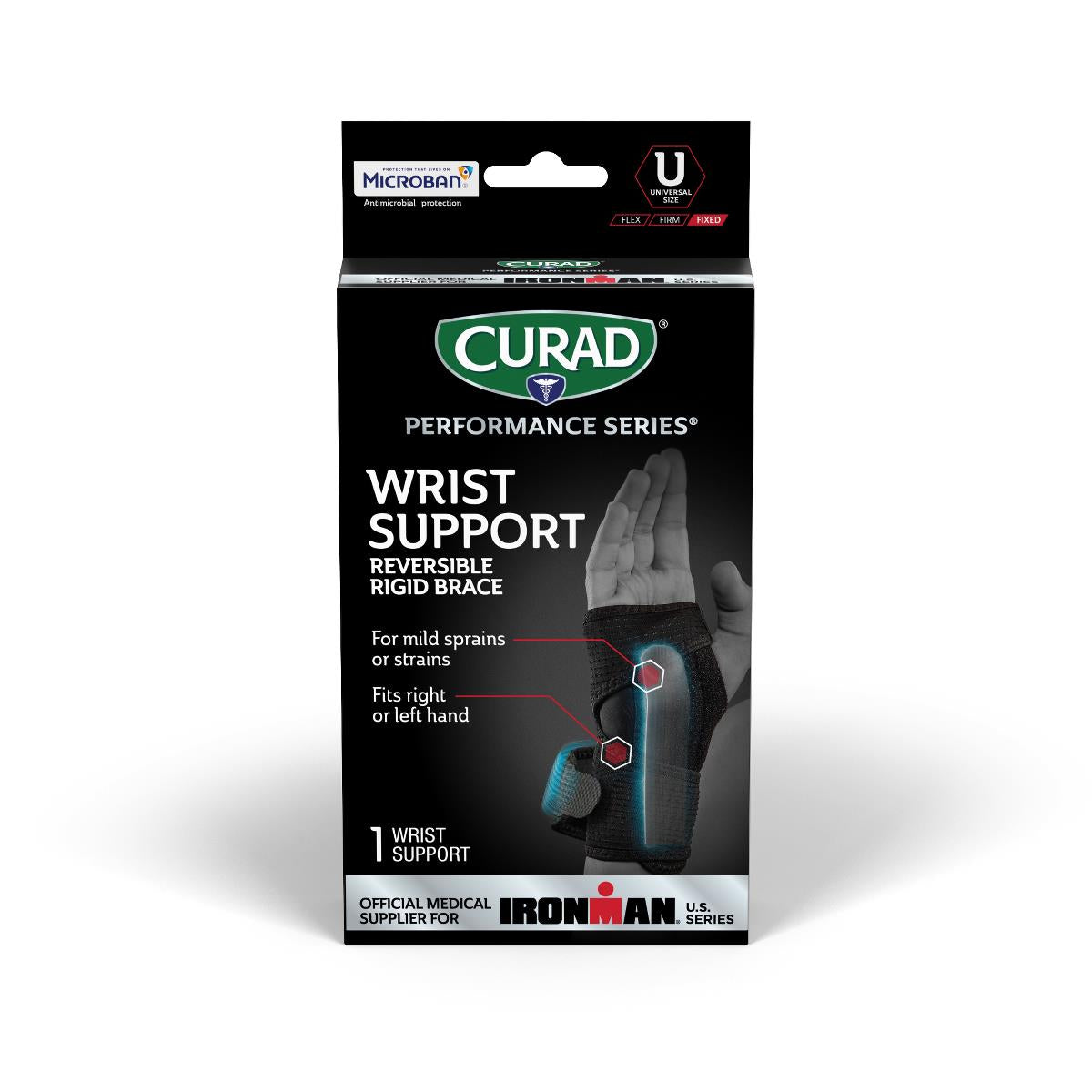 CURAD Performance Series IRONMAN Reversible Wrist Braces
