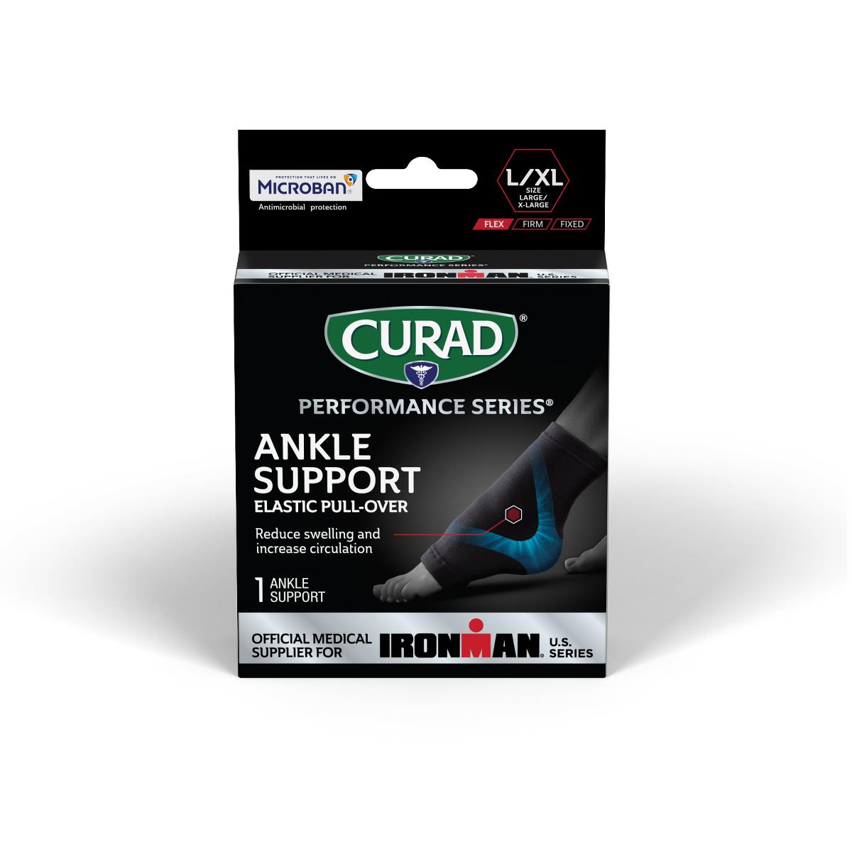CURAD Performance Series IRONMAN Elastic Ankle Supports