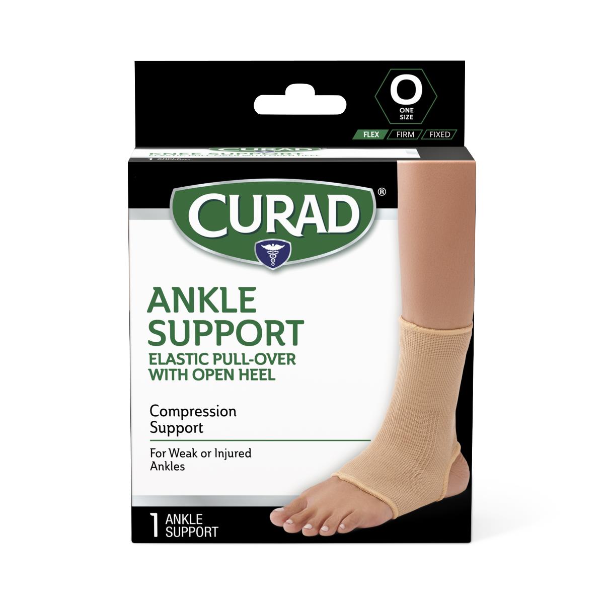 CURAD Elastic Open-Heel Ankle Supports