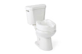 Siège de toilette surélevé avec verrous latéraux, 4"