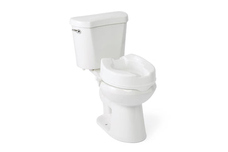 Siège de toilette surélevé avec verrous latéraux, 4"