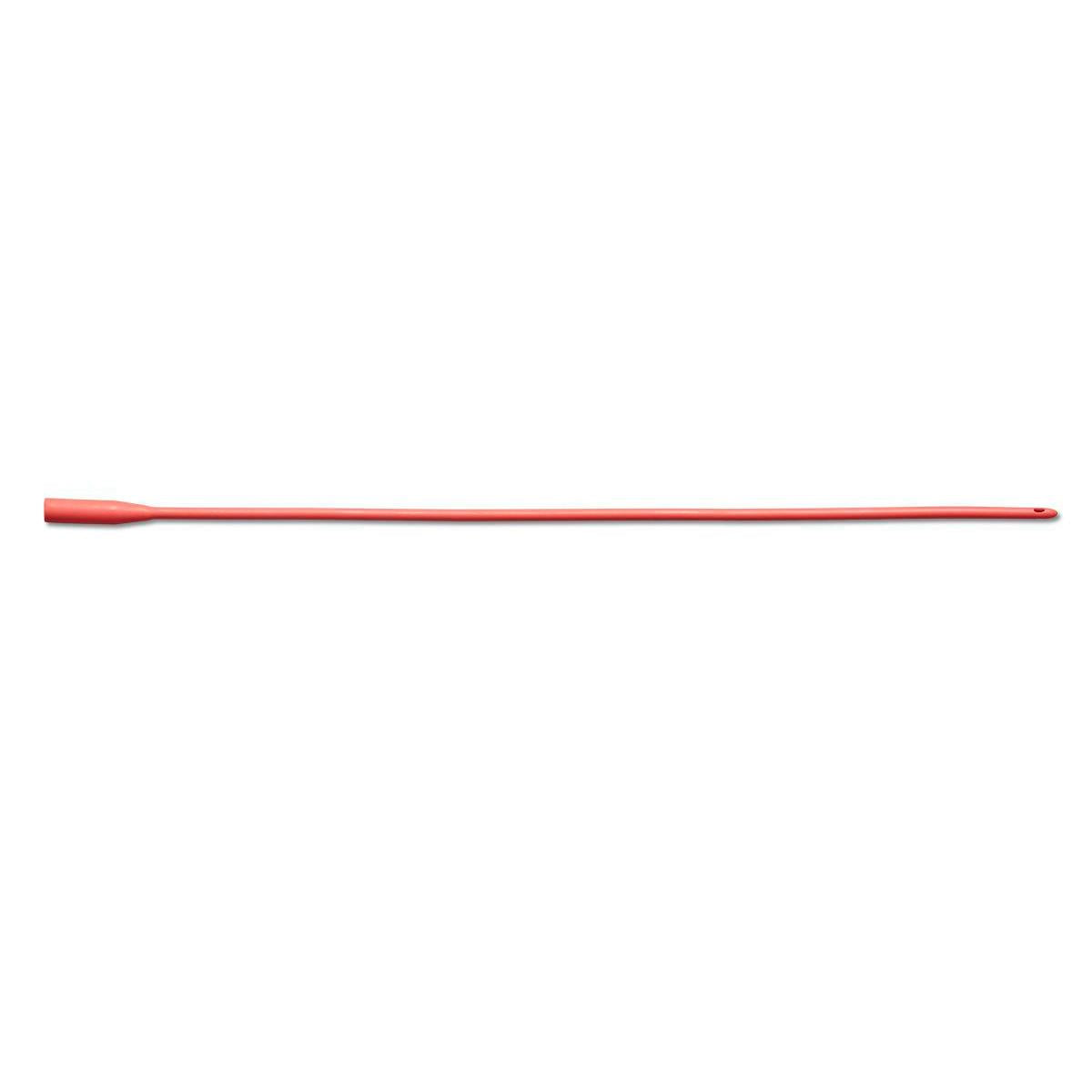 Intermittent/Urethral Red Rubber Catheter (Pack of 12)