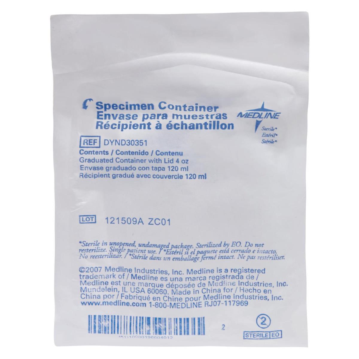 Medline O.R. Specimen Containers