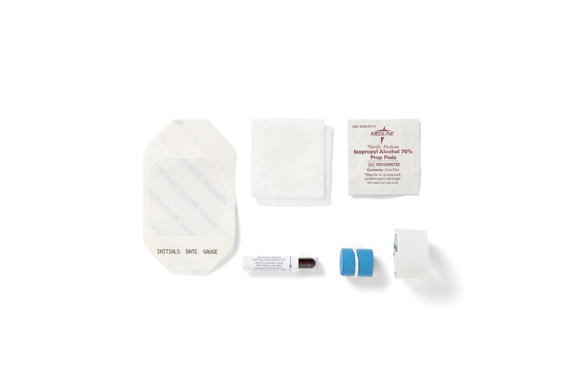 Medline IV Start Kits with Alcohol and PVP Prep