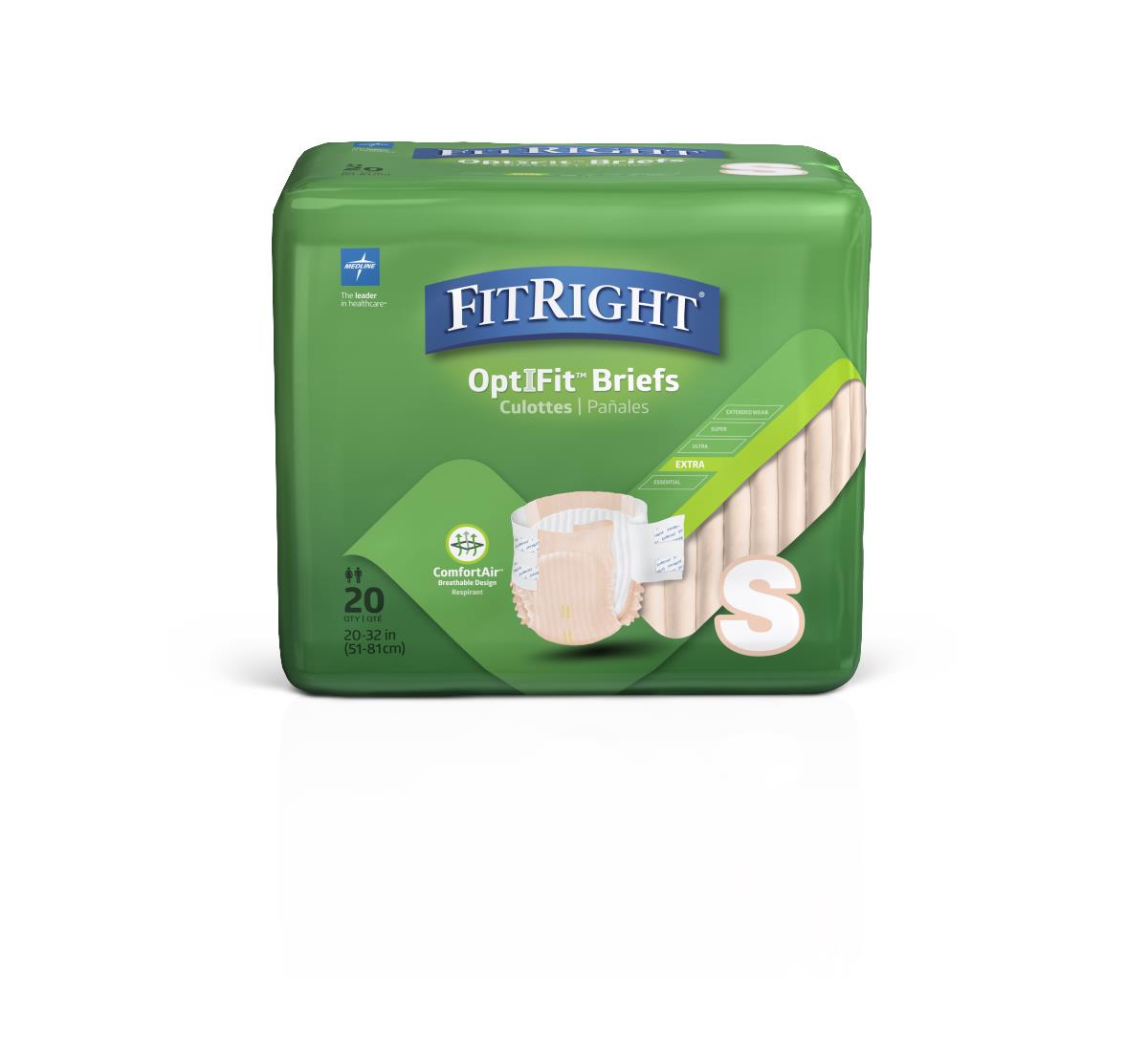 FitRight Extra Cloth-Like Adult Incontinence Briefs