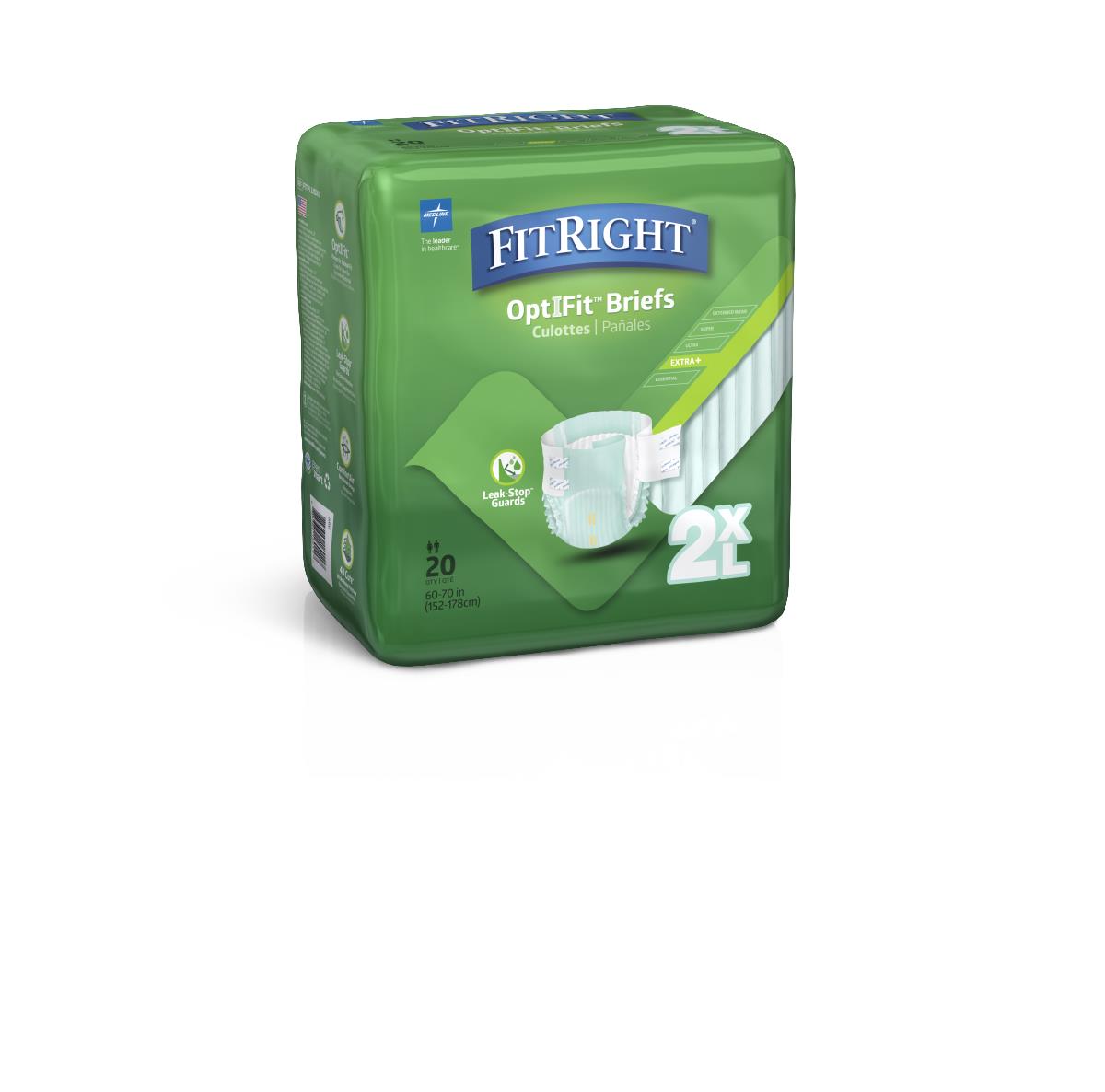 FitRight Plus Adult Incontinence Briefs