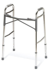 Medline Adult Heavy-Duty 2-Button Folding Walkers