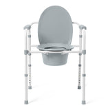 Medline 3-in-1 Elongated Steel Commode