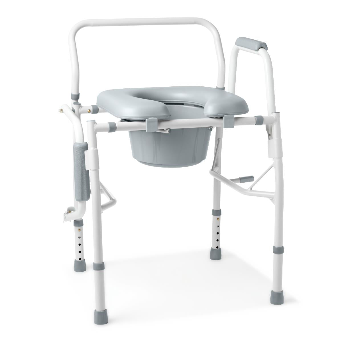 Medline Padded Drop Arm Bedside Commode