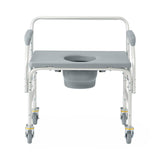 Aluminum Bariatric Commode with 4 Locking Casters