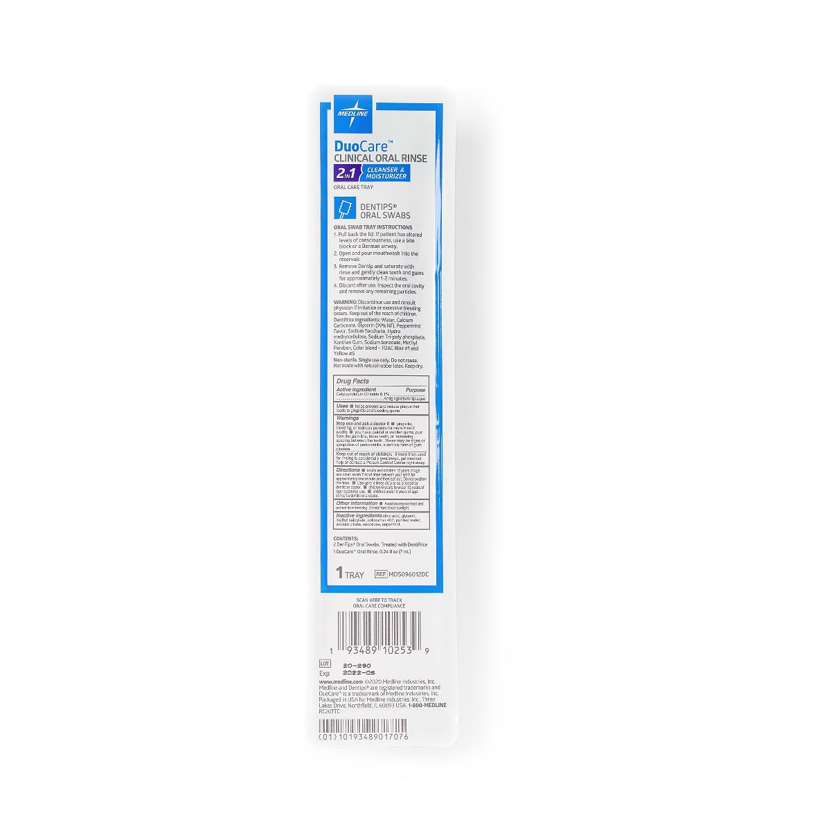 DuoCare Oral Care Single-Use Trays