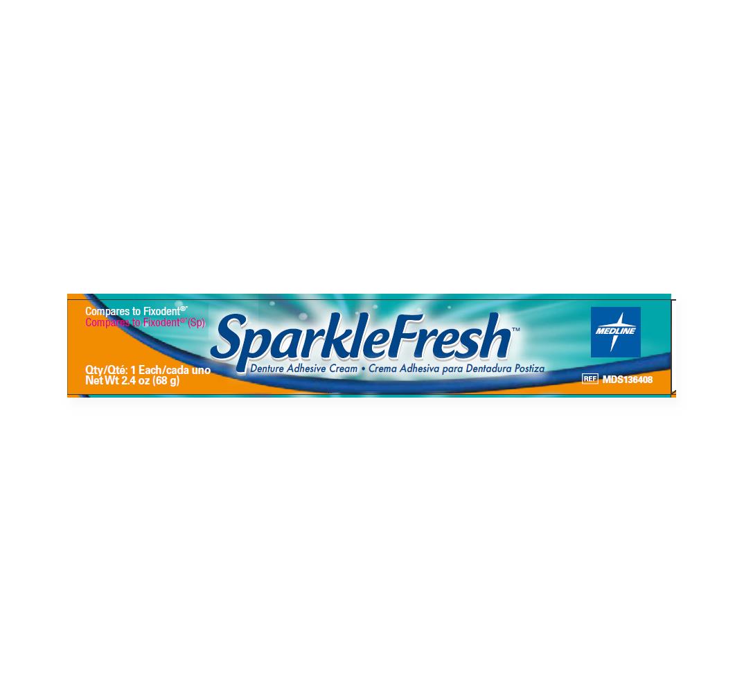 SparkleFresh Denture Adhesive Cream
