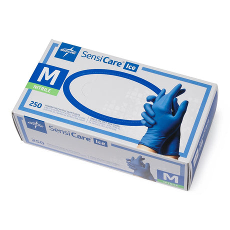 SensiCare Ice Blue Powder-Free Nitrile Exam Gloves