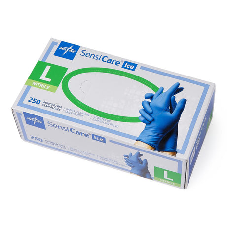 SensiCare Ice Blue Powder-Free Nitrile Exam Gloves