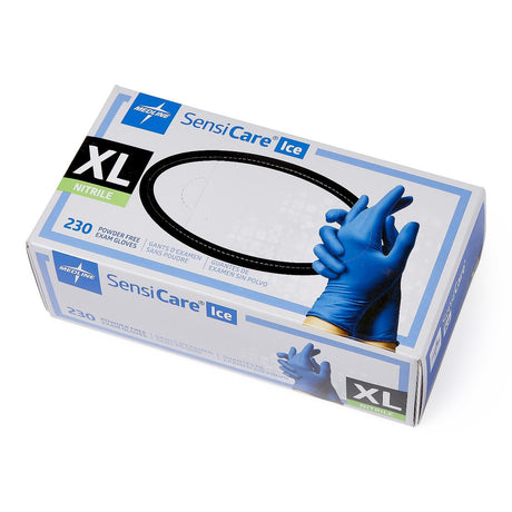SensiCare Ice Blue Powder-Free Nitrile Exam Gloves