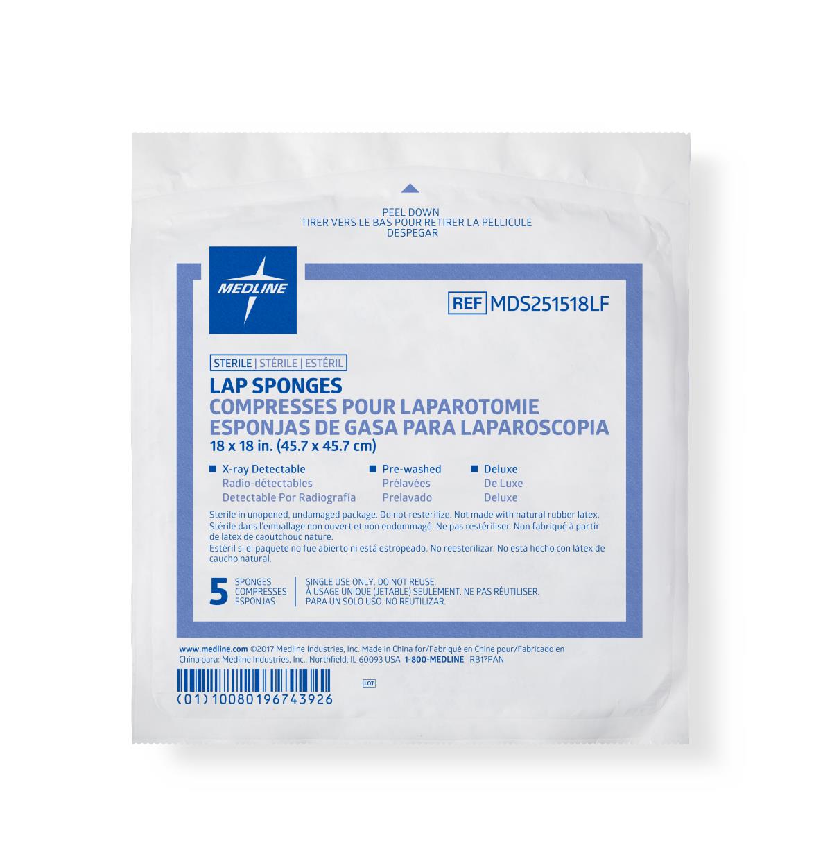 Medline X-ray Detectable Lap Sponges
