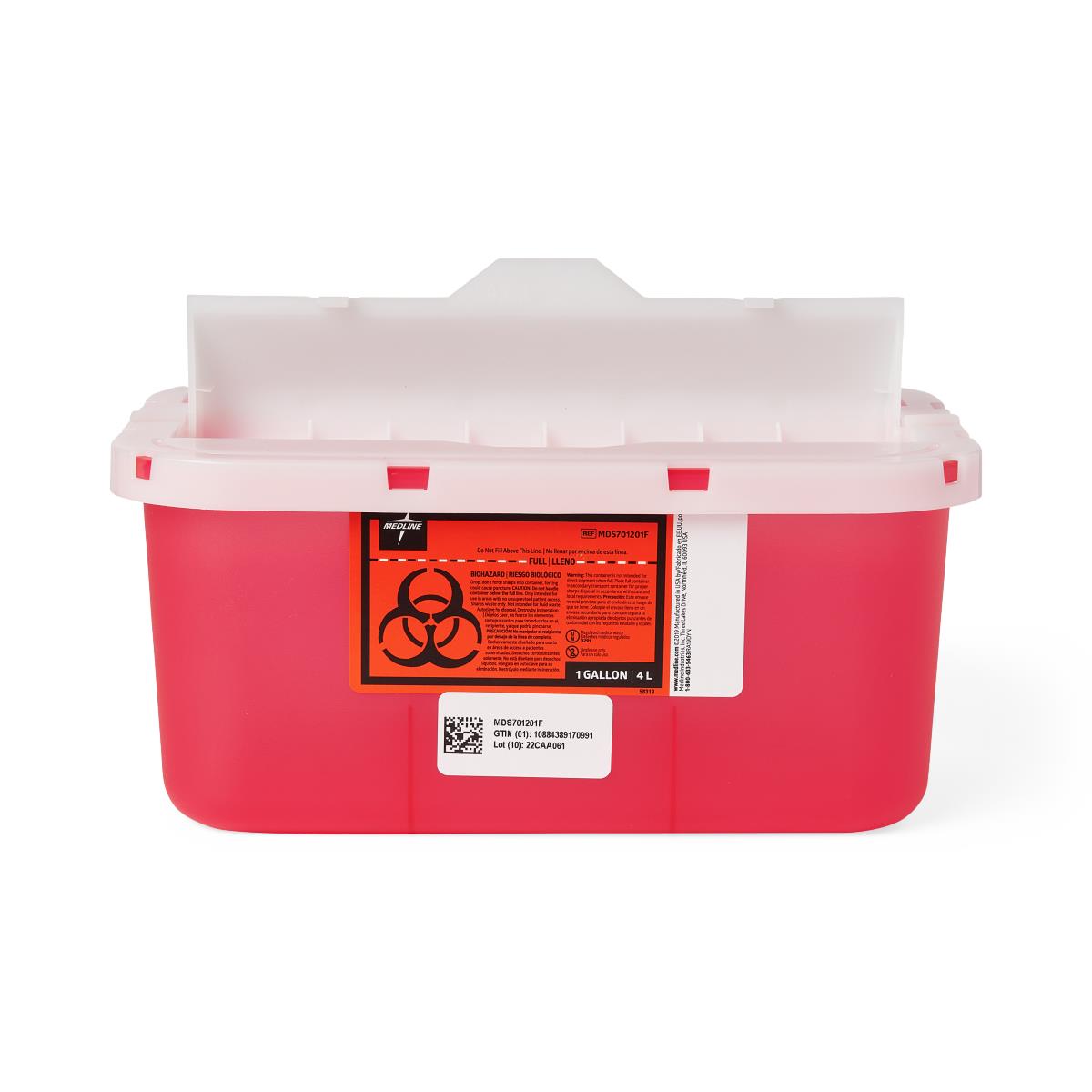 Biohazard Patient Room Sharps Disposal Containers