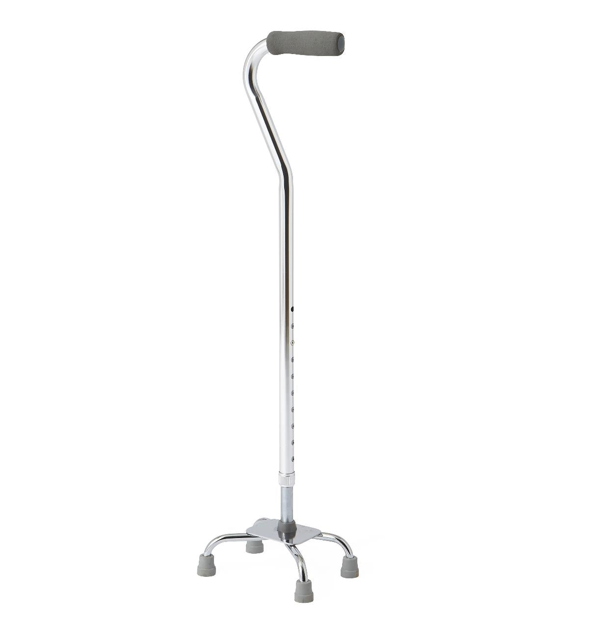 Canne quadruple en aluminium Medline, petite base