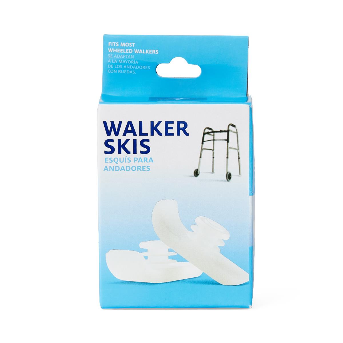 Medline Wheeled Walker Ski Gliders