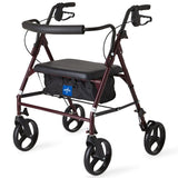 Bariatric Steel Rollator Burgundy