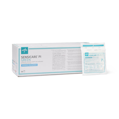 SensiCare PI Green Surgical Gloves