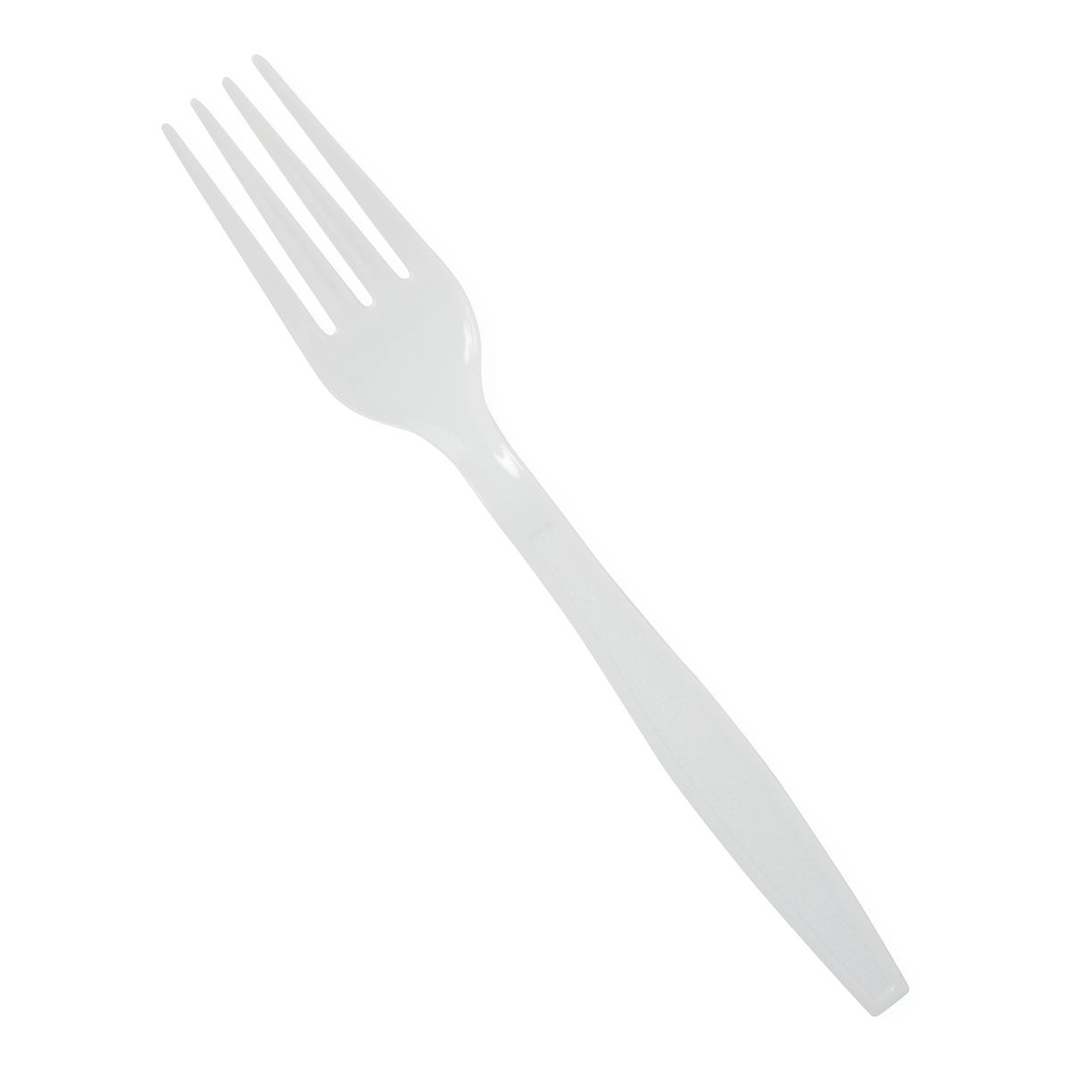 Medline Disposable White Plastic Forks