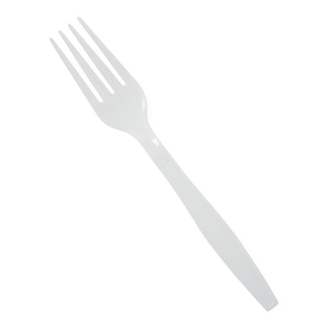 Medline Disposable White Plastic Forks