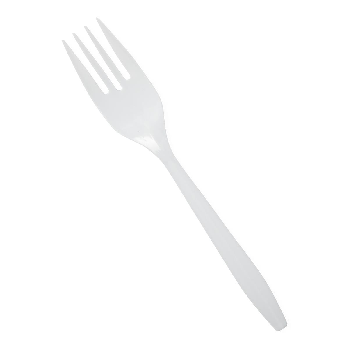 Medline Disposable White Plastic Forks