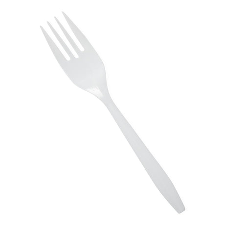 Medline Disposable White Plastic Forks