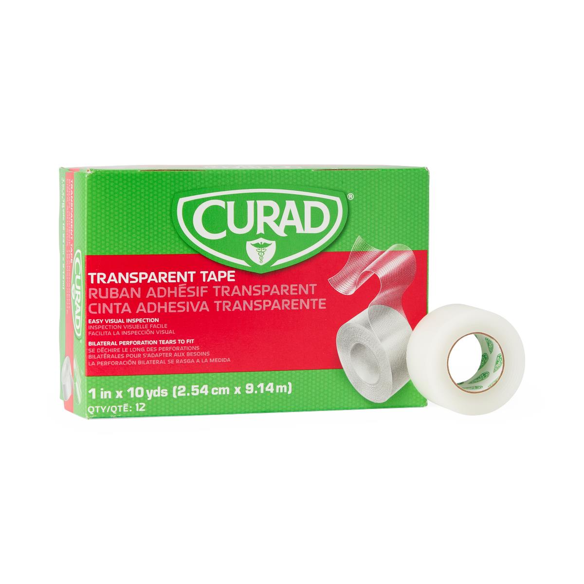 CURAD Transparent Adhesive Plastic Tape