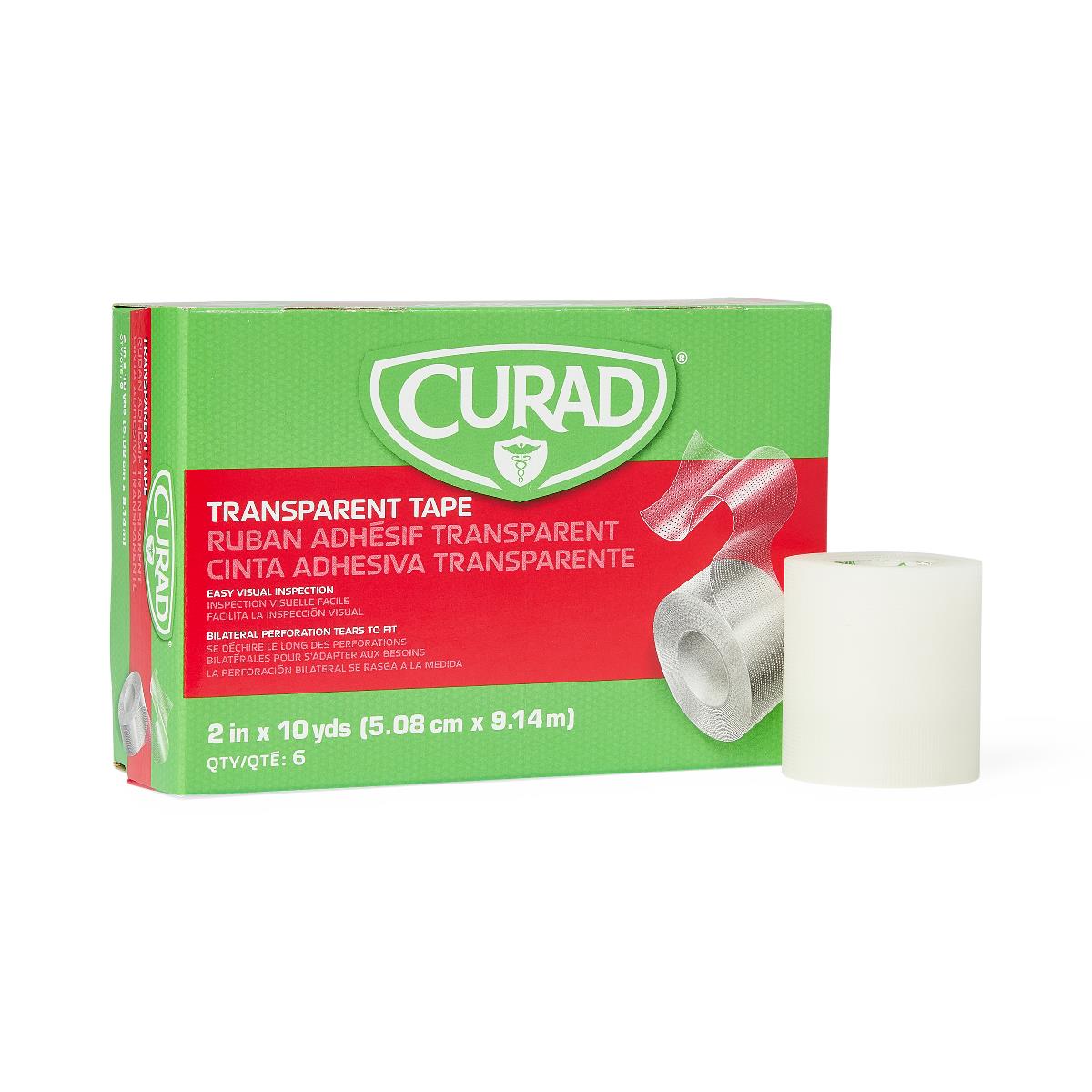 CURAD Transparent Adhesive Plastic Tape