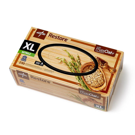 Restore Powder-Free Nitrile Exam Gloves with Oatmeal