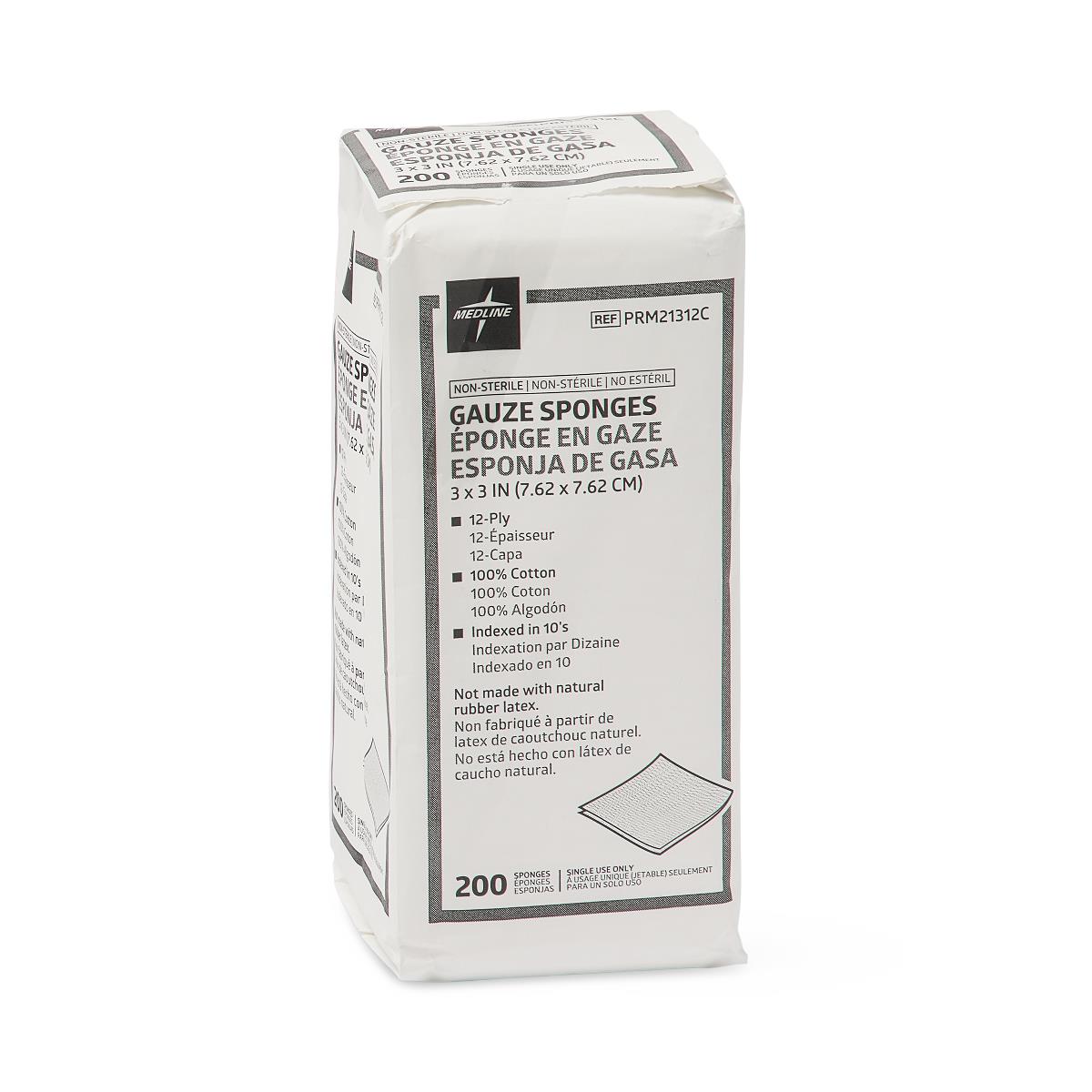 Medline Cotton Woven Gauze Sponges