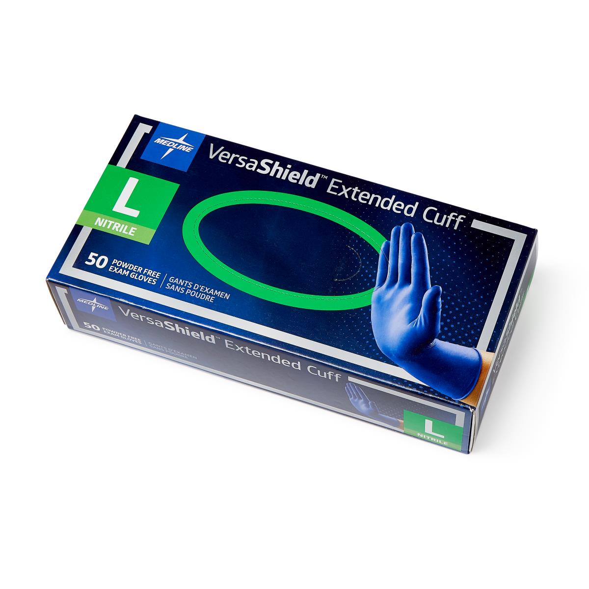 VersaShield Extended Cuff Powder-Free Nitrile Exam Gloves