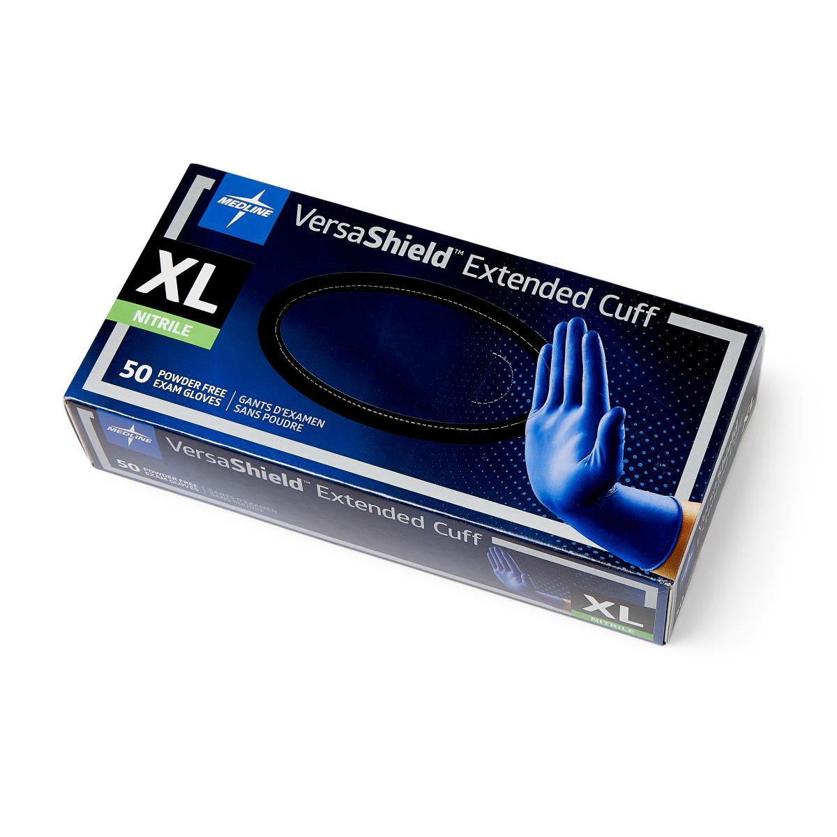 VersaShield Extended Cuff Powder-Free Nitrile Exam Gloves