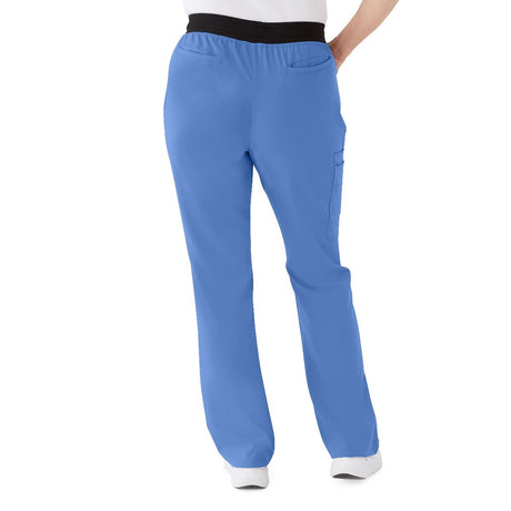 Coastal AVE Women's Regular-Length Scrub Pants Ceil Blue