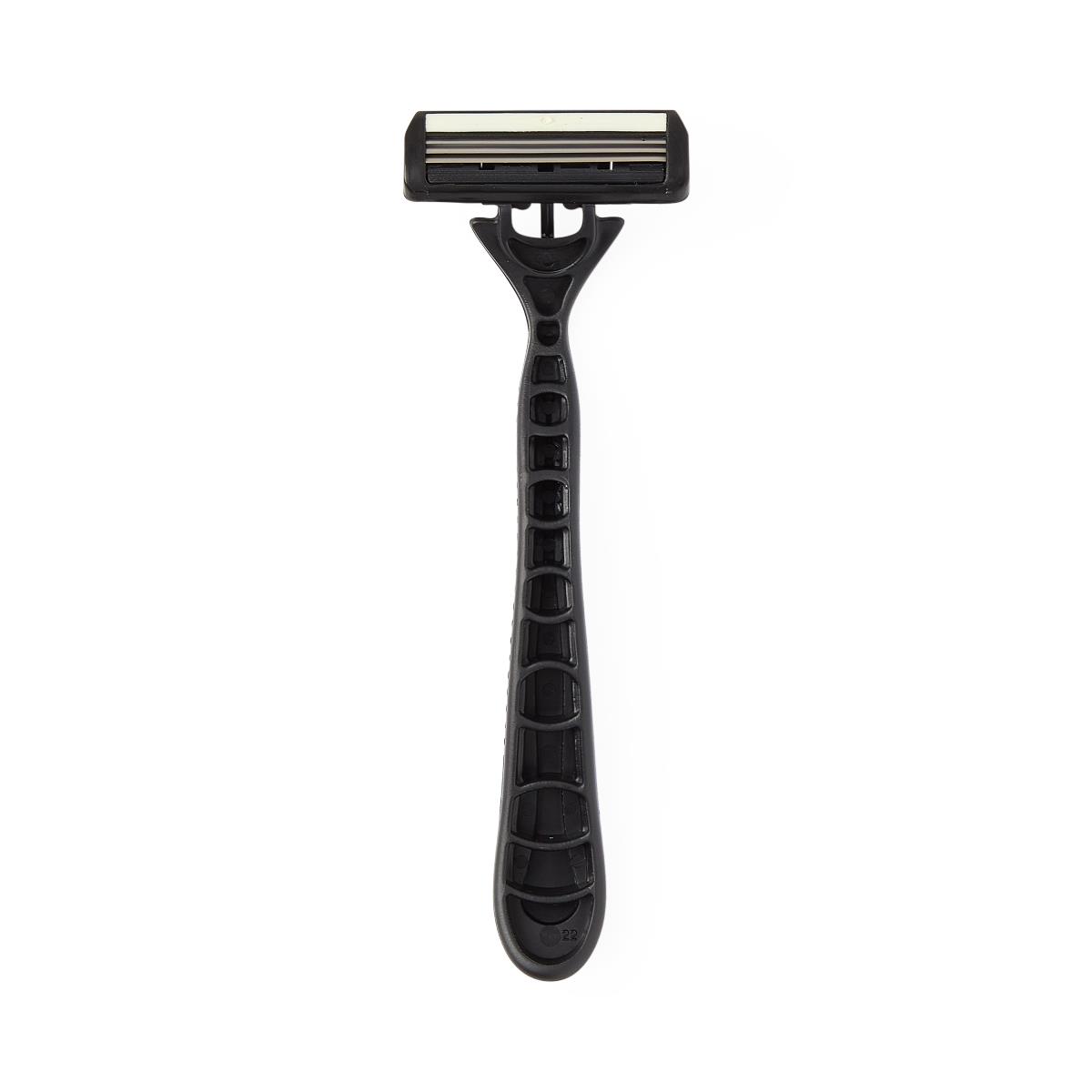 Medline Triple-Blade Facial Razors with Lubrication Strip