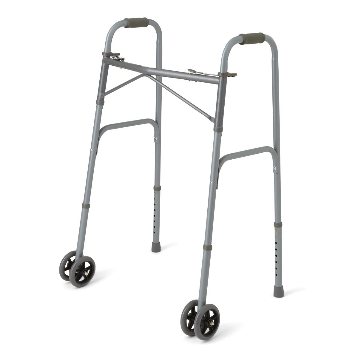 Medline Guardian Bariatric Folding Walker with Wheels