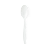 Medline Disposable White Plastic Spoons