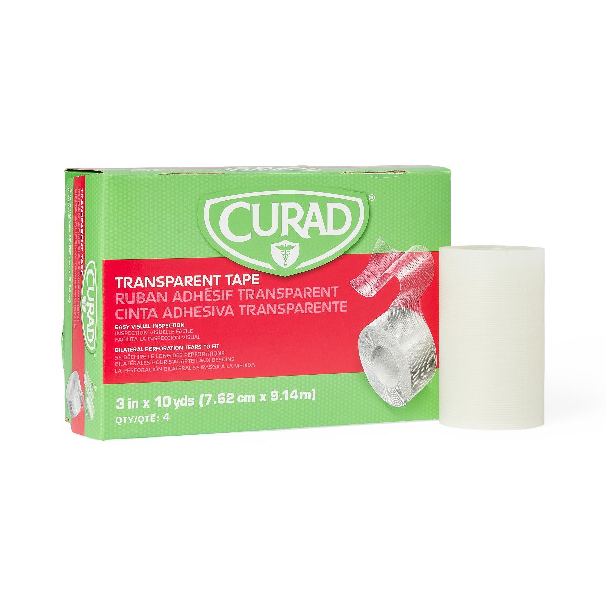 CURAD Transparent Adhesive Plastic Tape