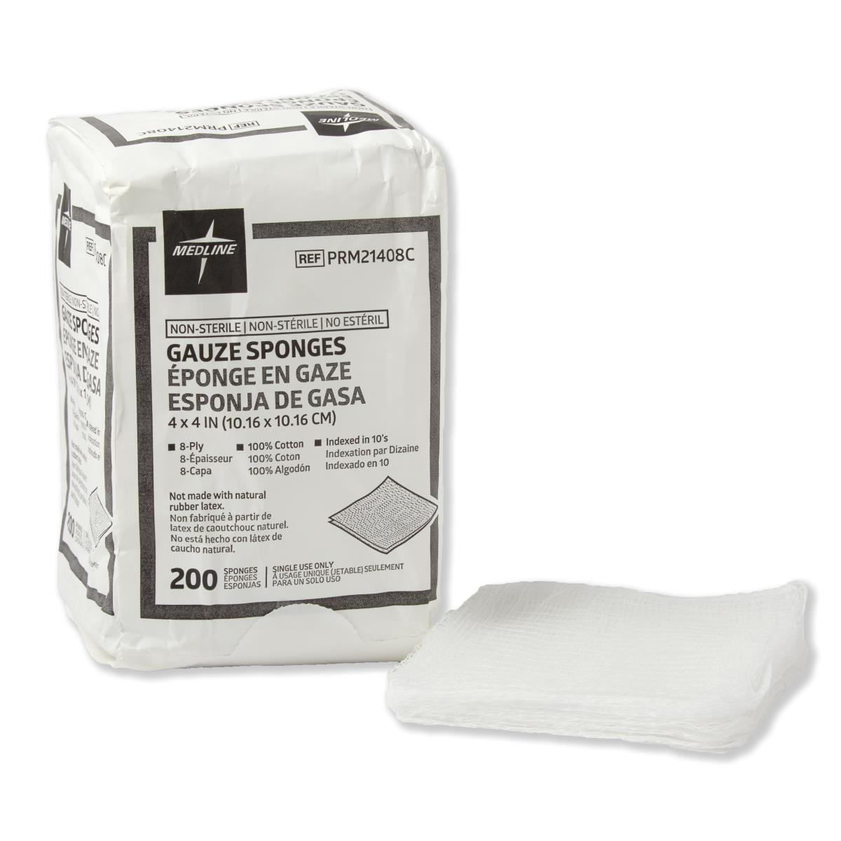 Nonsterile 100% Cotton Woven Gauze Sponges