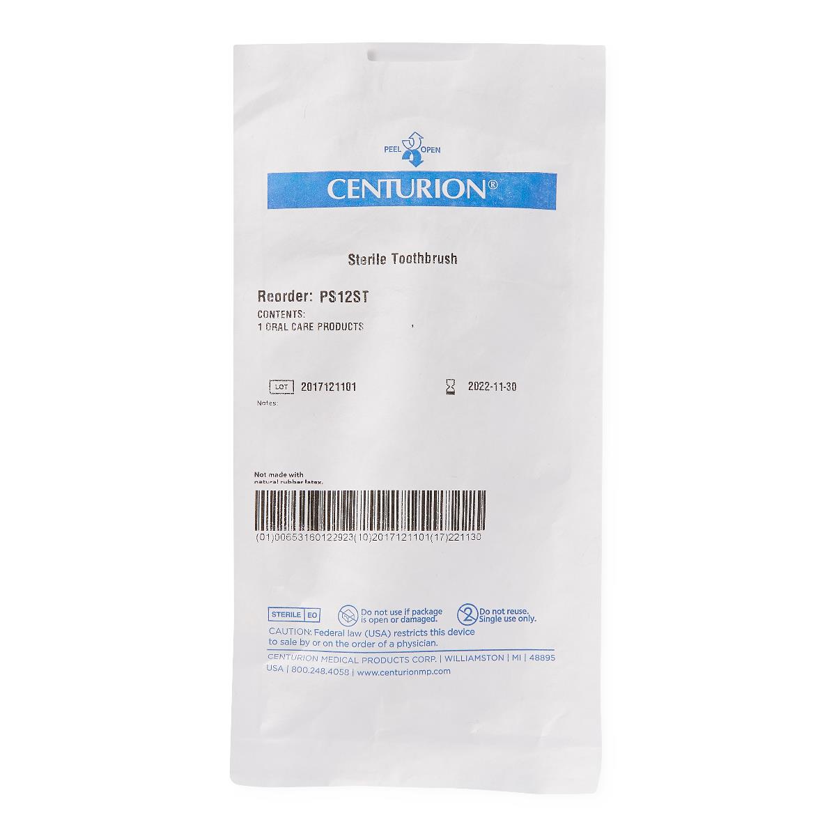 Centurion Sterile Toothbrushes